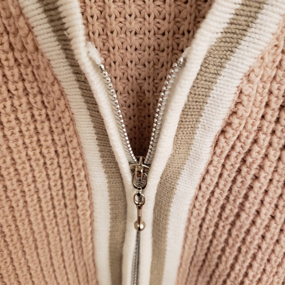 Vintage Elements 100% Cotton Zip-Up Sweater - Picture 6 of 8